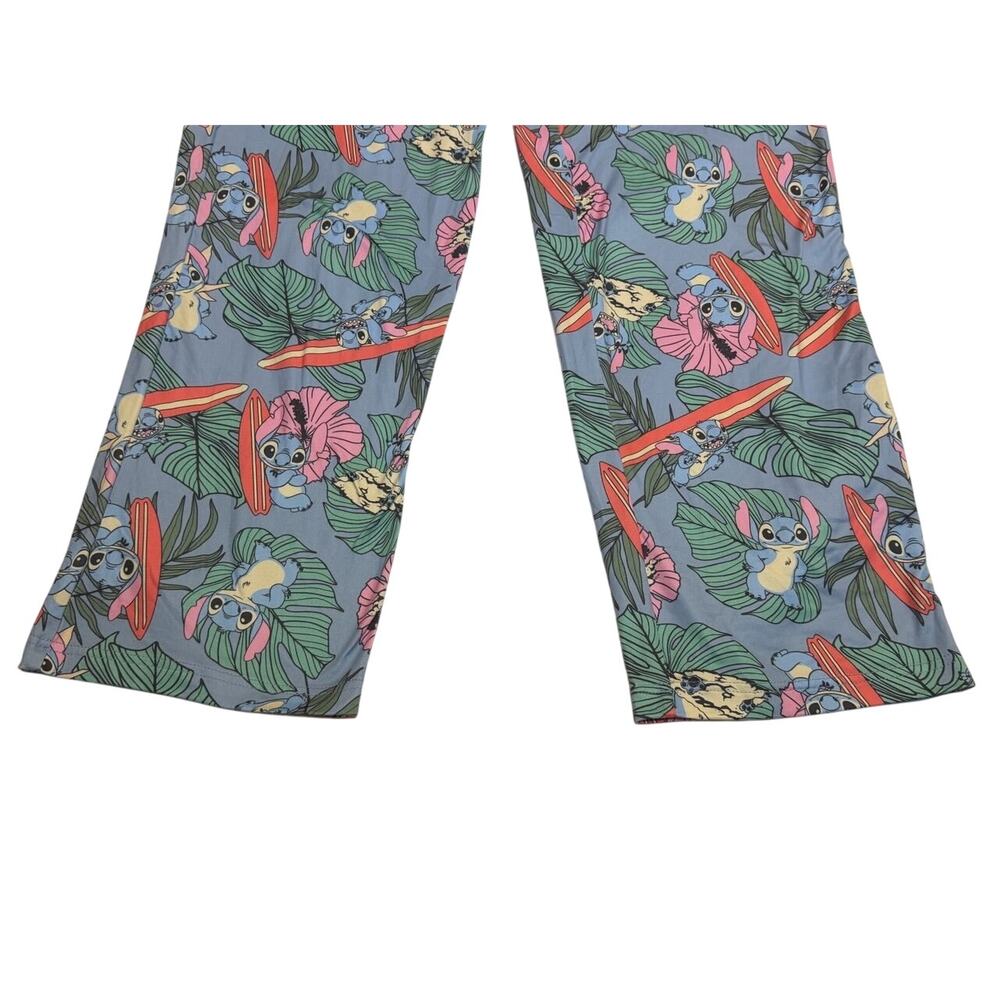 Rare Disney Lilo & Stitch Pajama Pants Sleepwear Tropical Print Size Medium - Picture 2 of 7